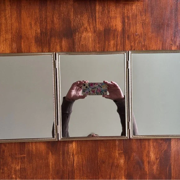 Vintage Wall Vanity Mirrors Gold Framed Decor Eclectic Mid Century - Picture 4 of 13